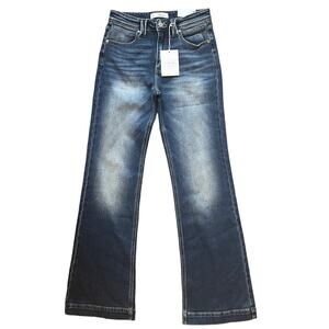 KANCAN Holly High Rise Flare Leg Jeans Women’s 5/26 New With Tags Medium Wash